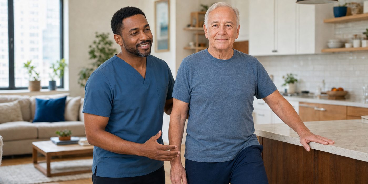 PT Plus clinician with a patient